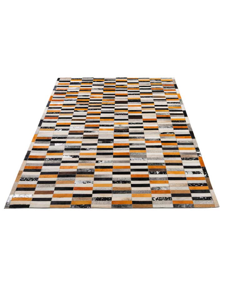 5' 2 x 8' 2 Cowhide - Patchwork Rug