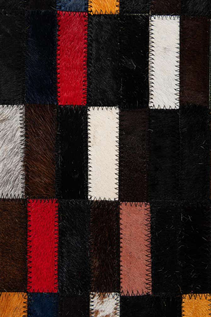 5' 2 x 7' 11 Cowhide - Patchwork Rug