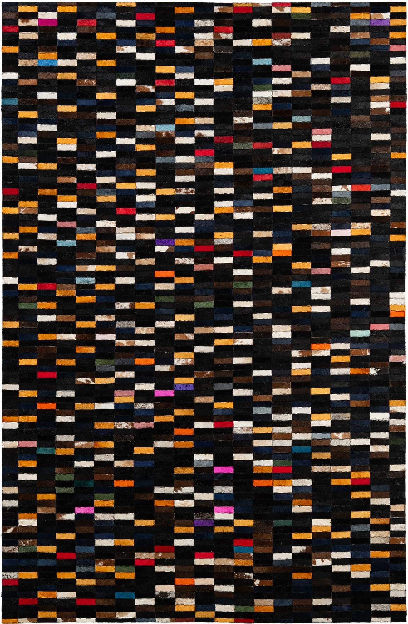 5' 2 x 7' 11 Cowhide - Patchwork Rug
