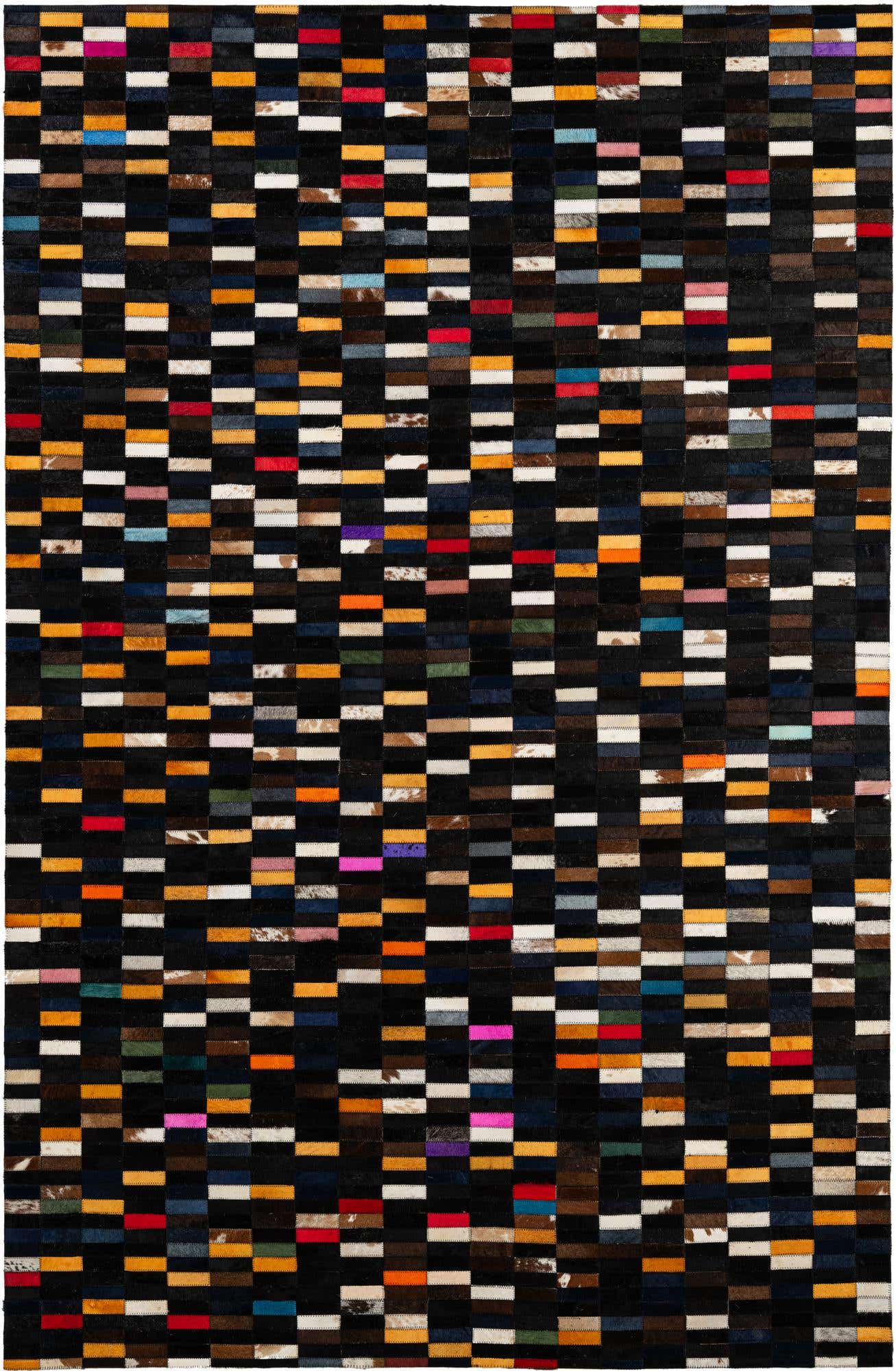 5' 2 x 7' 11 Cowhide - Patchwork Rug