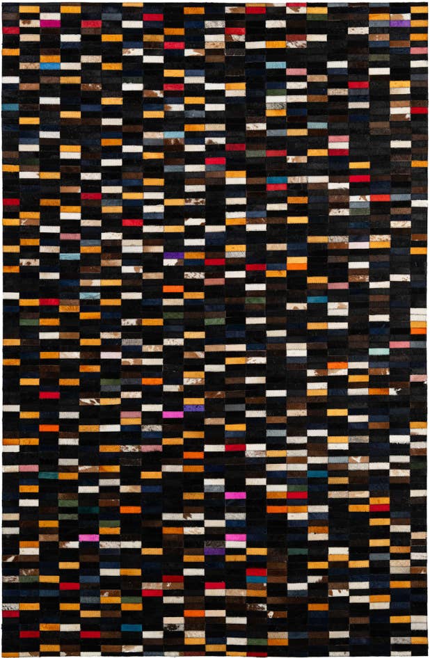 Detail image of 5' 2 x 7' 11 Cowhide - Patchwork Rug