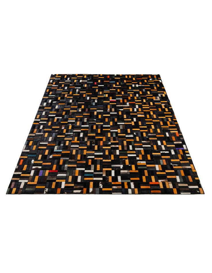 Detail image of 5' x 8' 1 Cowhide - Patchwork Rug