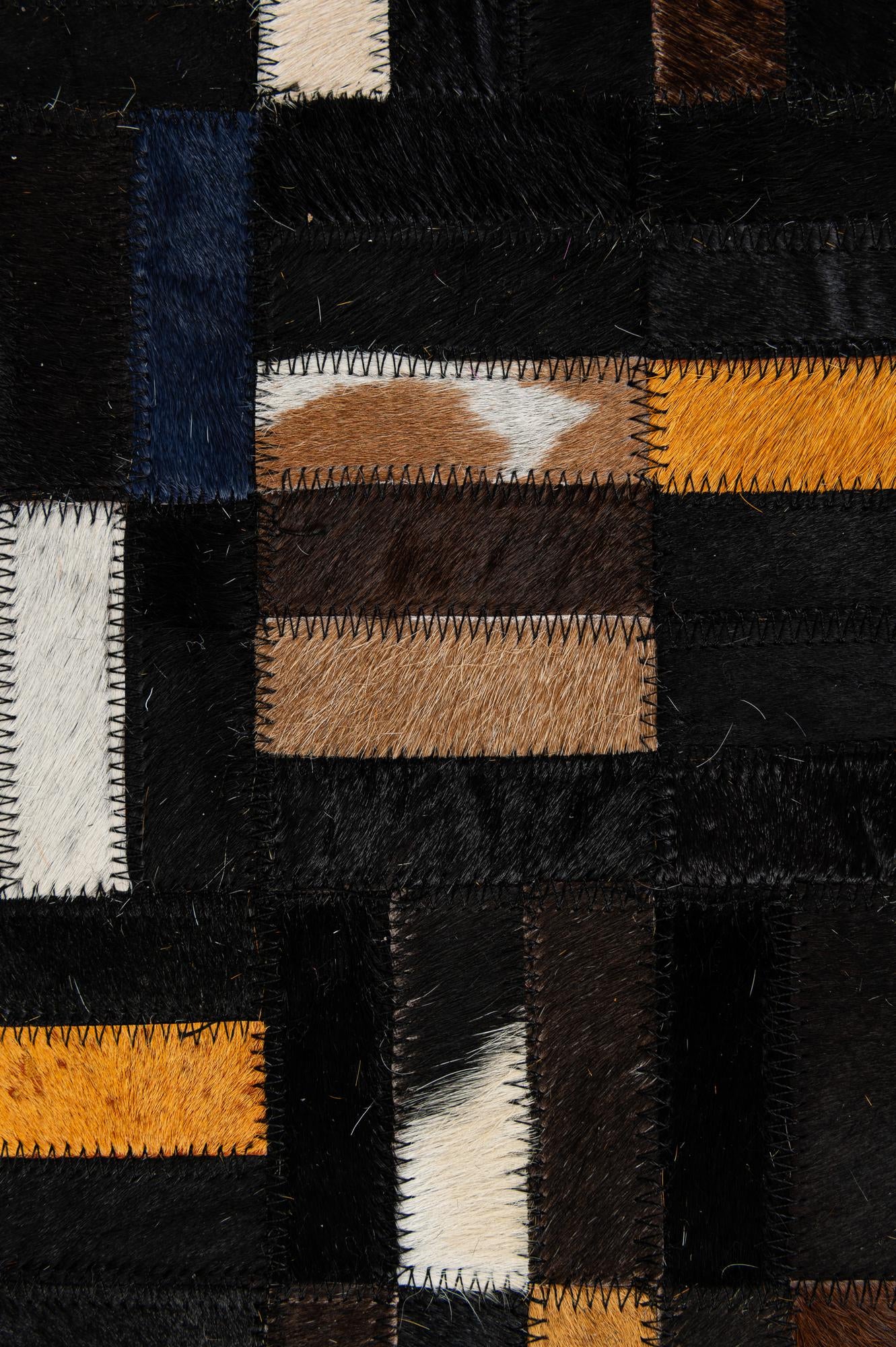 5' x 8' 1 Cowhide - Patchwork Rug