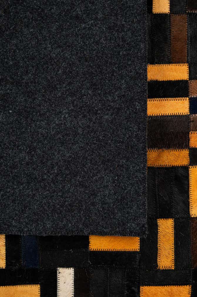 5' x 8' 1 Cowhide - Patchwork Rug