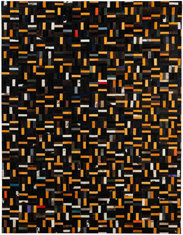 Detail image of 5' x 8' 1 Cowhide - Patchwork Rug