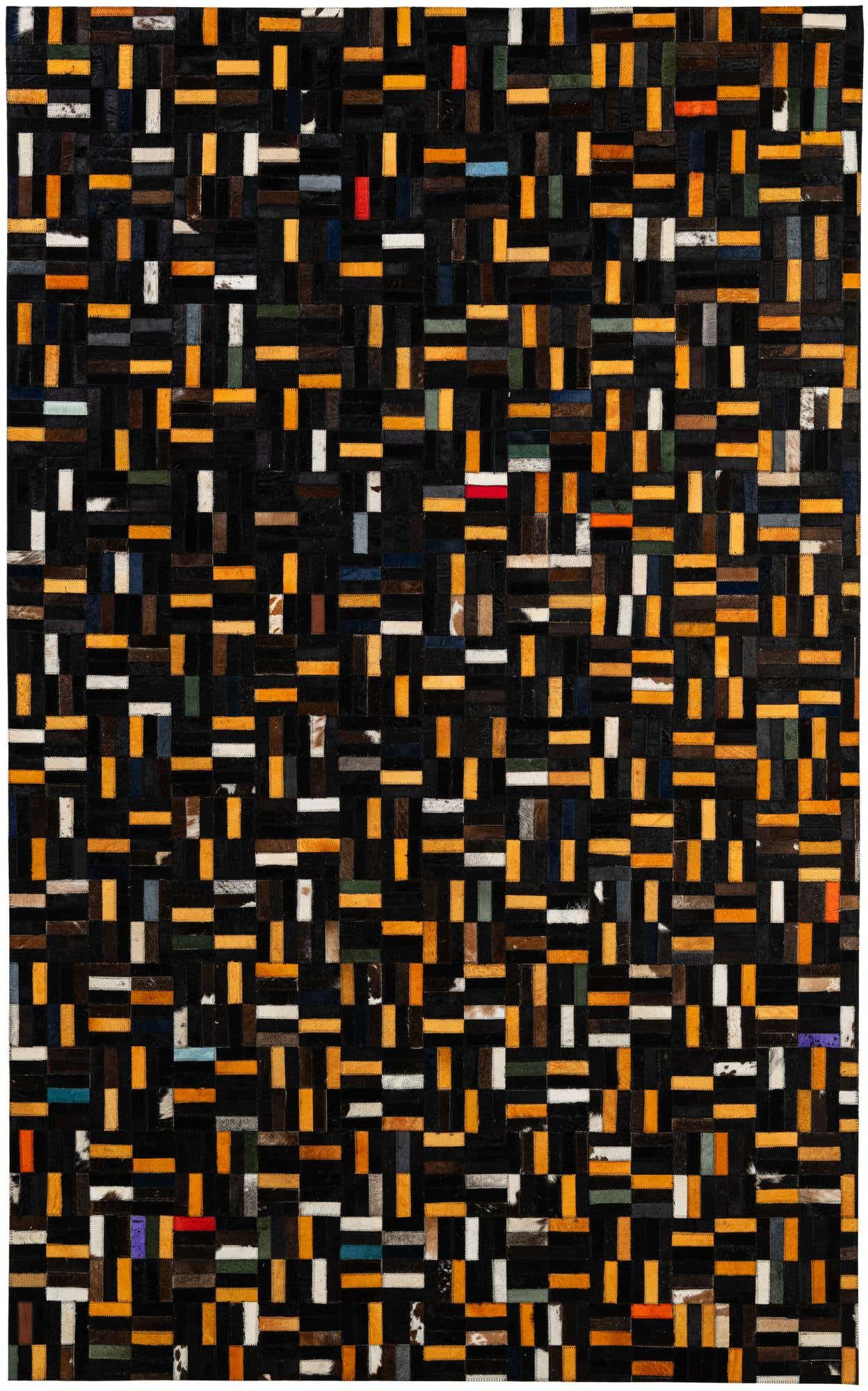 5' x 8' 1 Cowhide - Patchwork Rug