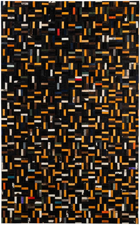 Detail image of 5' x 8' 1 Cowhide - Patchwork Rug