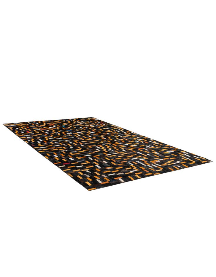 Detail image of 4' 11 x 8' 1 Cowhide - Patchwork Rug