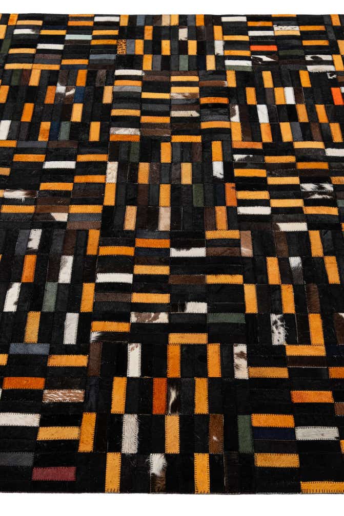 4' 11 x 8' 1 Cowhide - Patchwork Rug