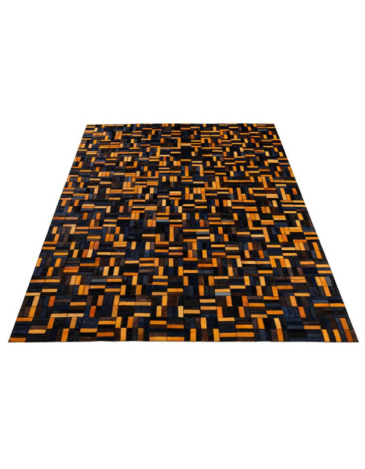 Detail image of 5' x 7' 11 Cowhide - Patchwork Rug