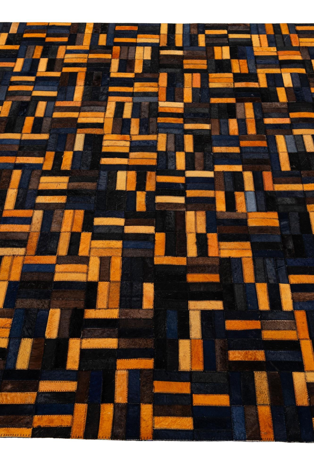 5' x 7' 11 Cowhide - Patchwork Rug