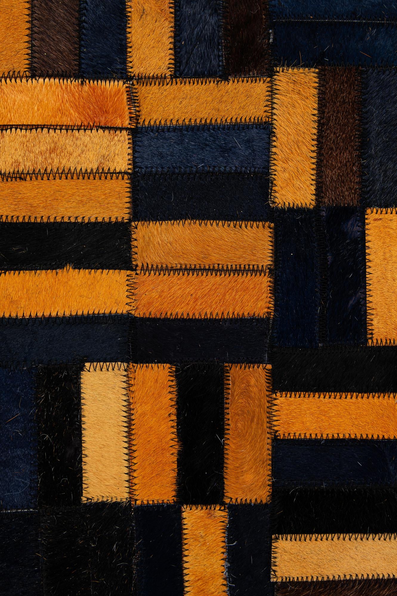 5' x 7' 11 Cowhide - Patchwork Rug
