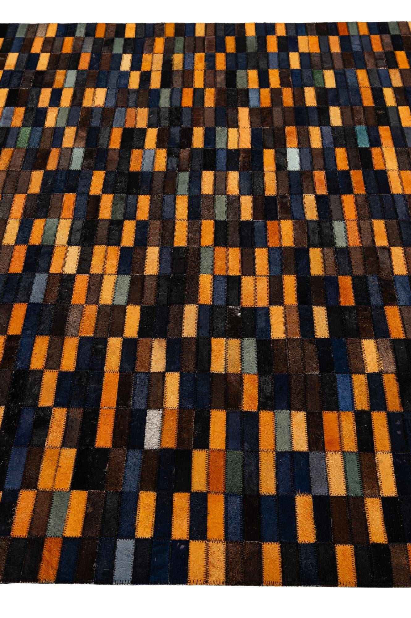 5' x 8' Cowhide - Patchwork Rug
