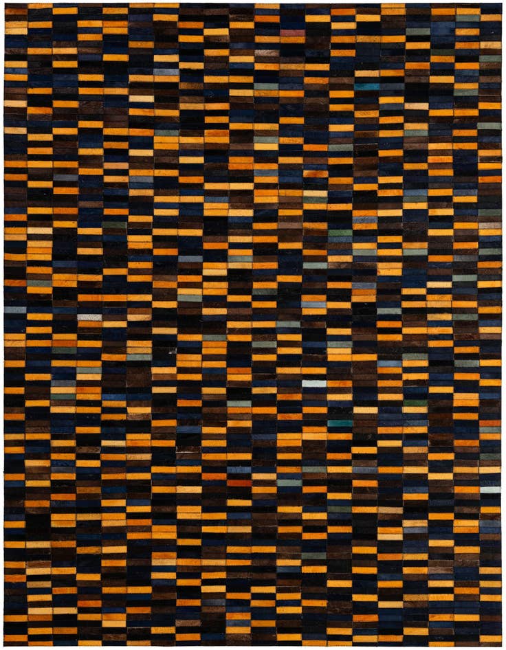 Detail image of 5' x 8' Cowhide - Patchwork Rug