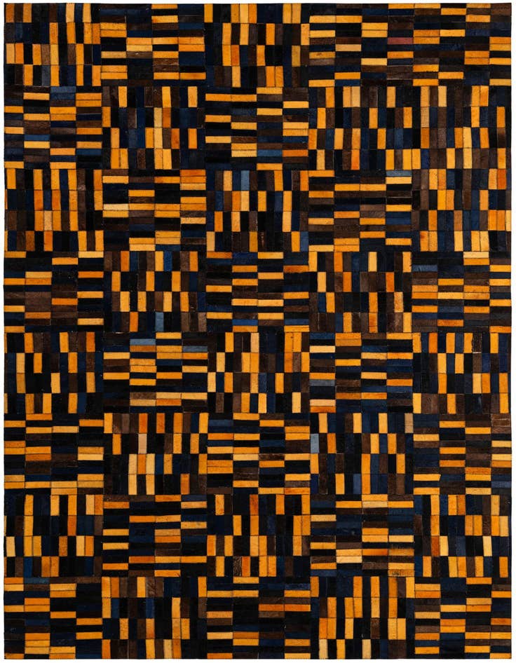 Detail image of 4' 11 x 7' 11 Cowhide - Patchwork Rug