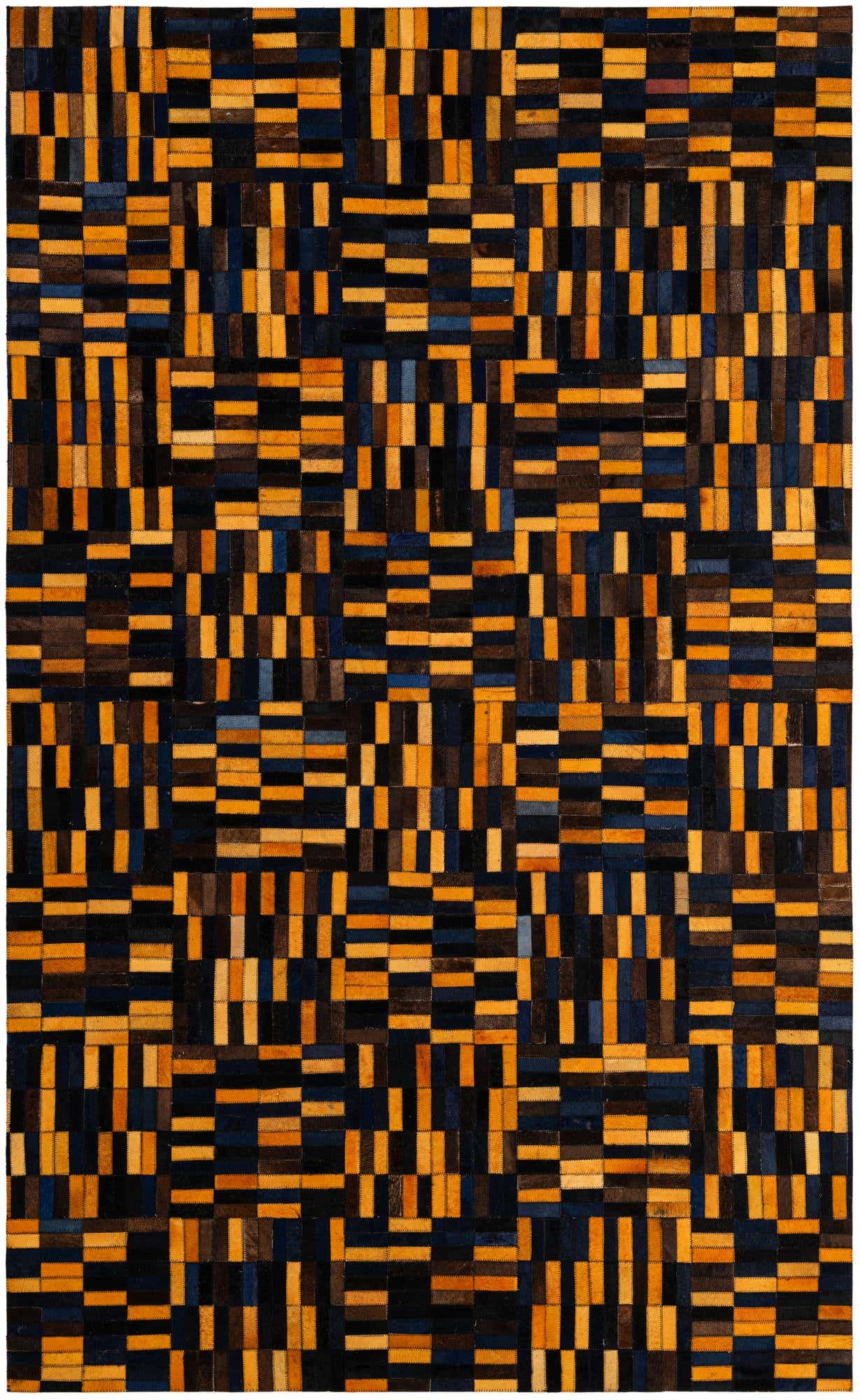 4' 11 x 7' 11 Cowhide - Patchwork Rug