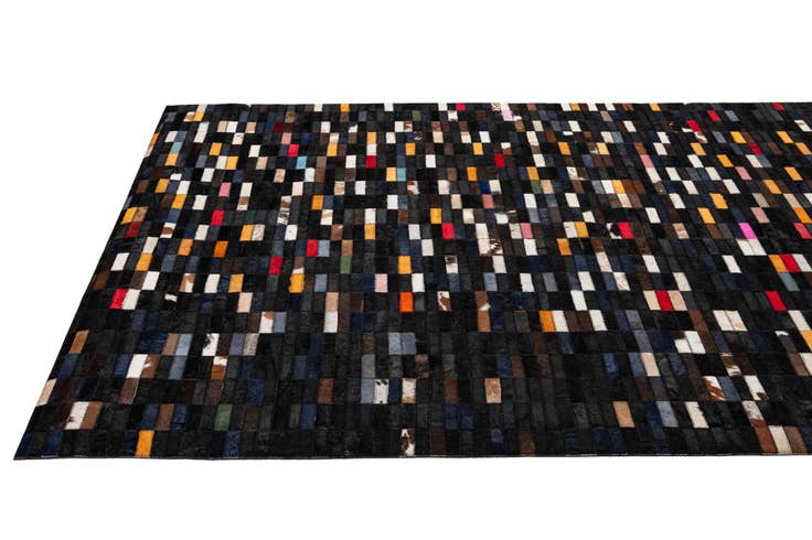Detail image of 5' 2 x 7' 11 Cowhide - Patchwork Rug