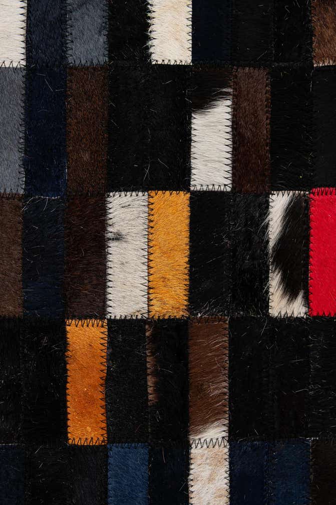 5' 2 x 7' 11 Cowhide - Patchwork Rug