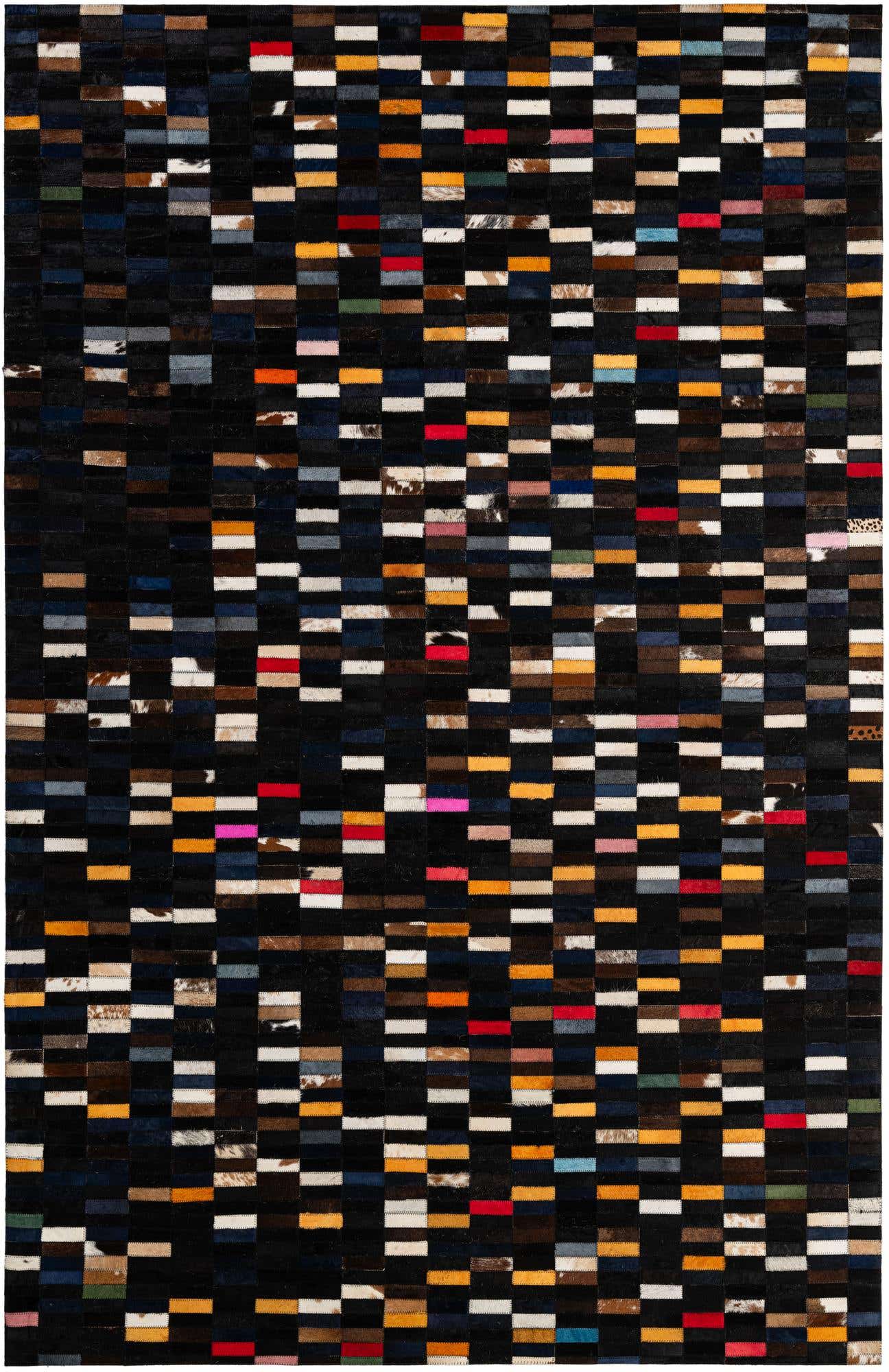 5' 2 x 7' 11 Cowhide - Patchwork Rug