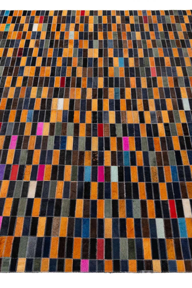 5' 1 x 8' Cowhide - Patchwork Rug