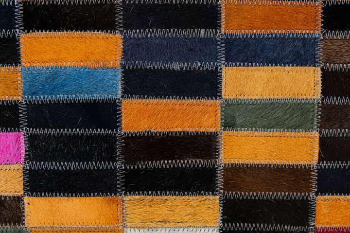5' 1 x 8' Cowhide - Patchwork Rug