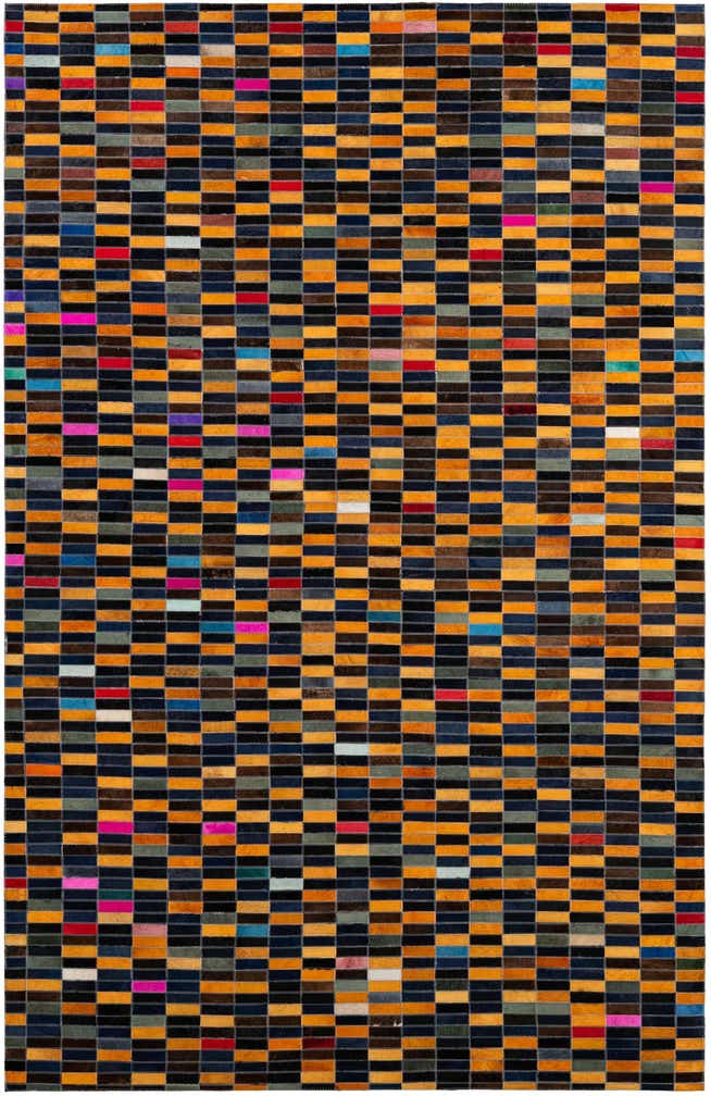 5' 1 x 8' Cowhide - Patchwork Rug