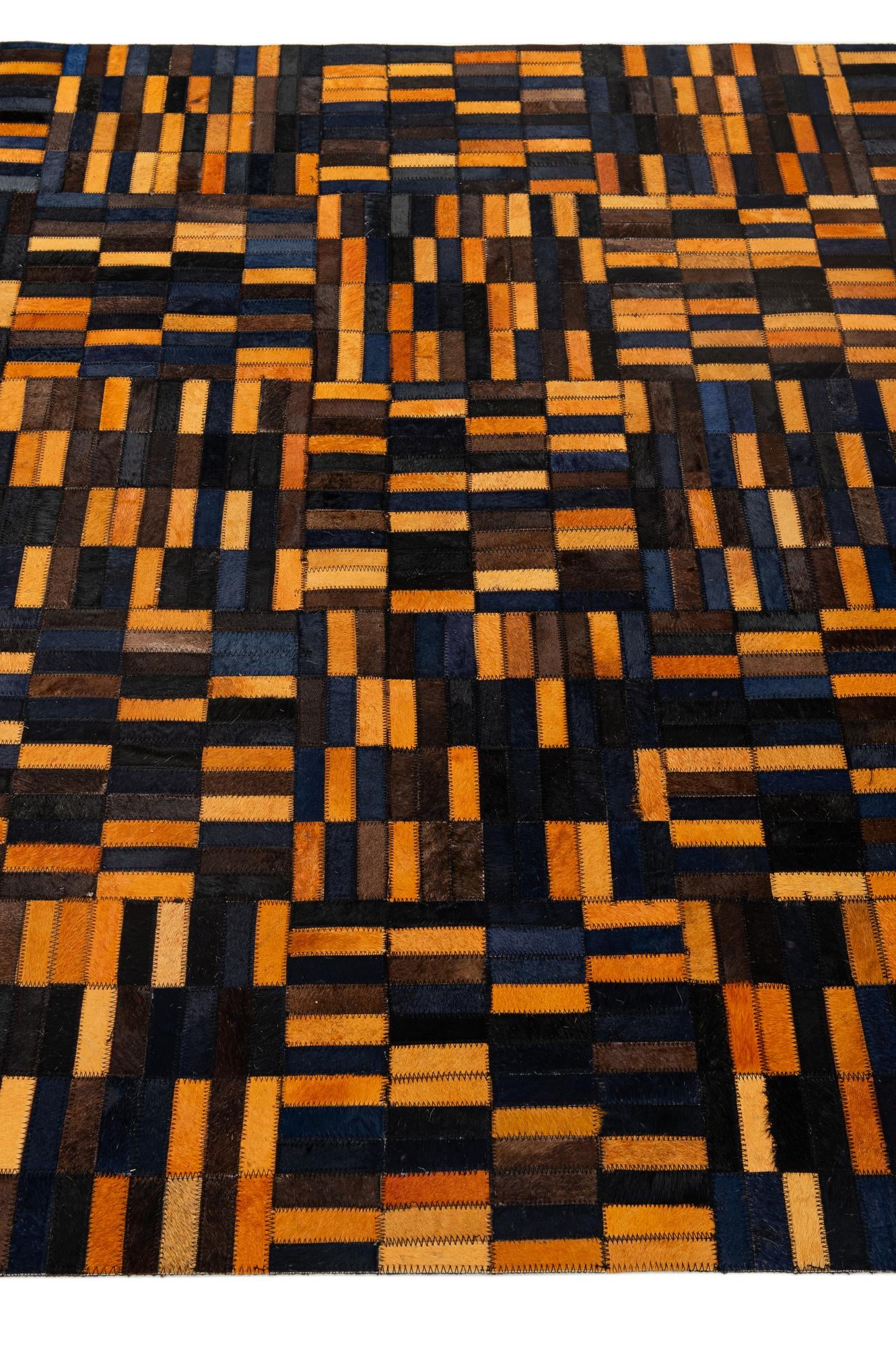 4' 11 x 7' 11 Cowhide - Patchwork Rug
