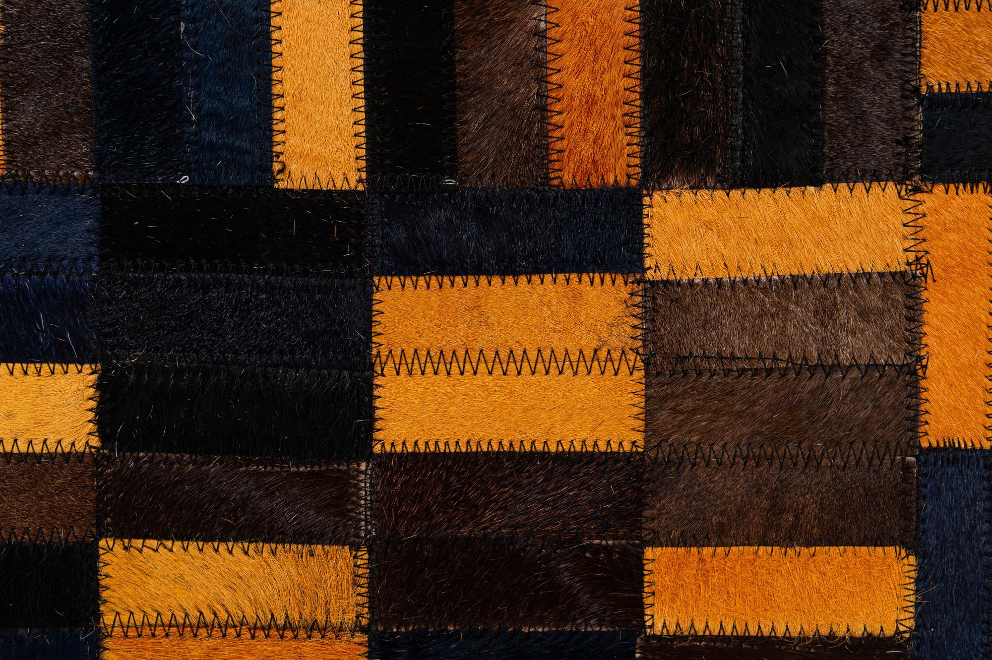 4' 11 x 7' 11 Cowhide - Patchwork Rug