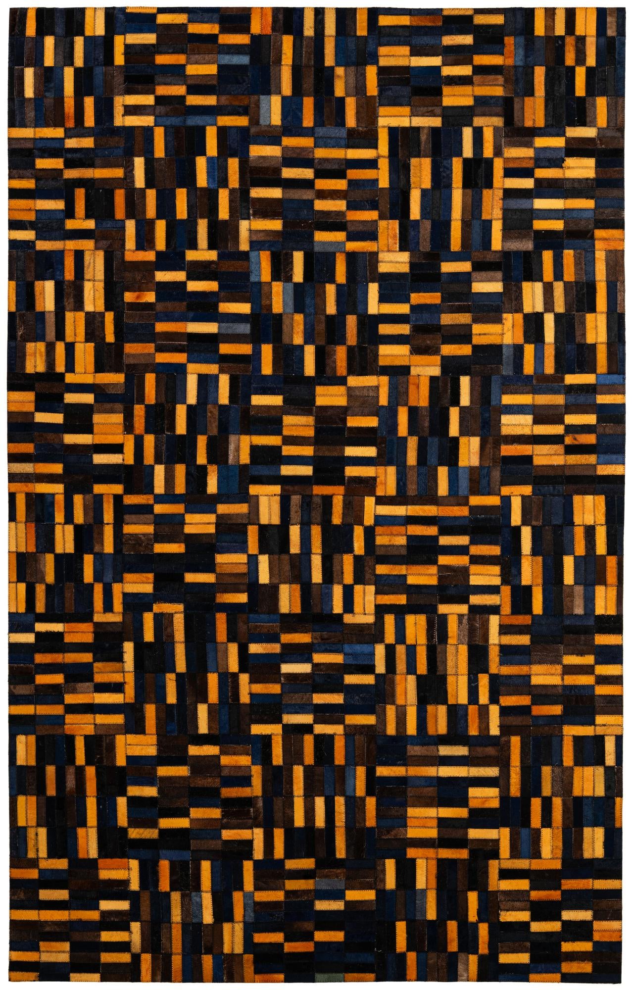 4' 11 x 7' 11 Cowhide - Patchwork Rug