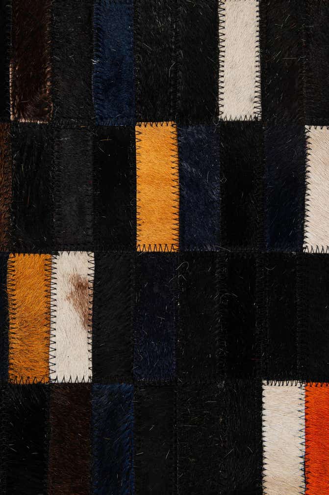 5' 2 x 7' 11 Cowhide - Patchwork Rug