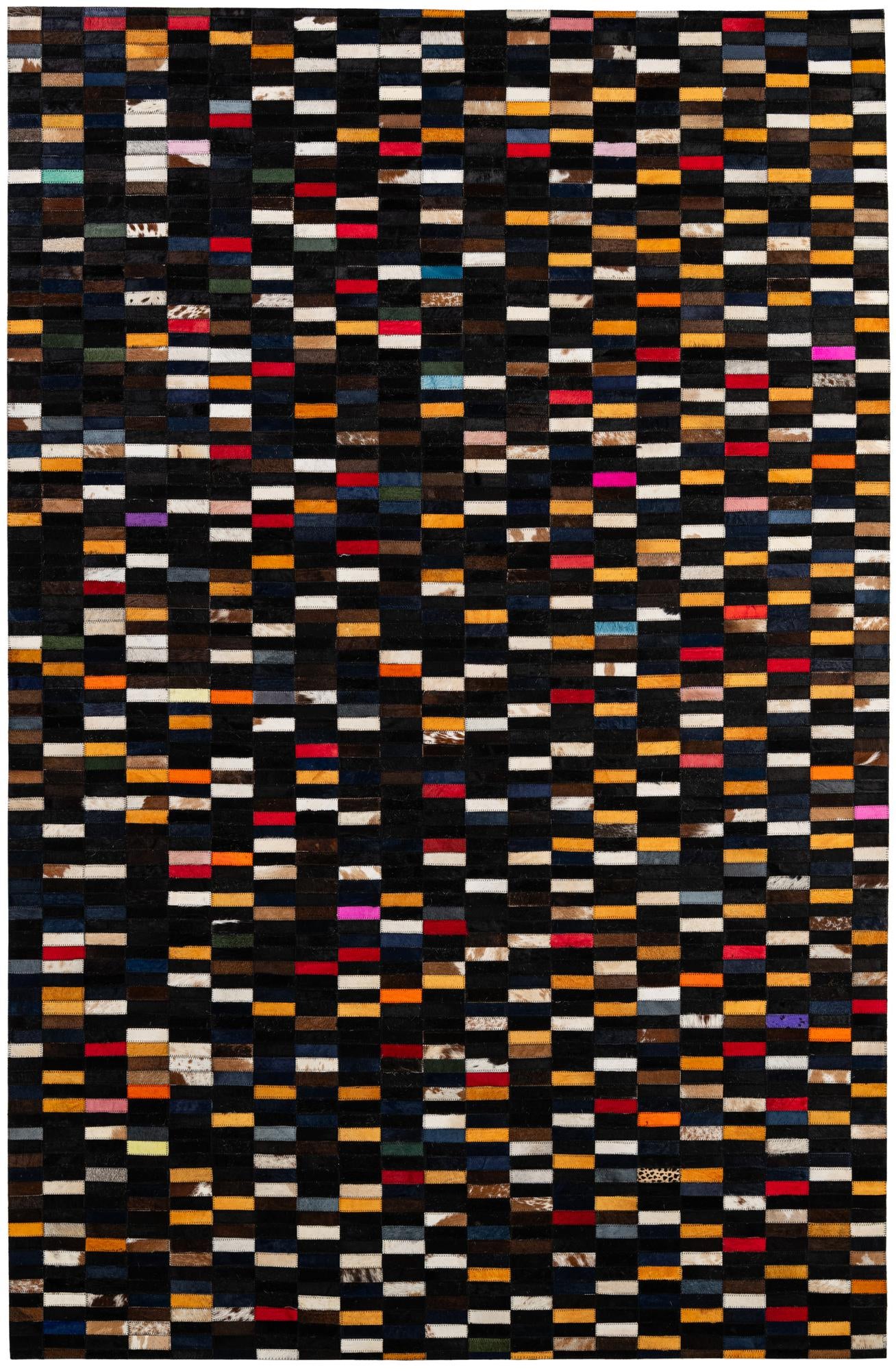5' 2 x 7' 11 Cowhide - Patchwork Rug