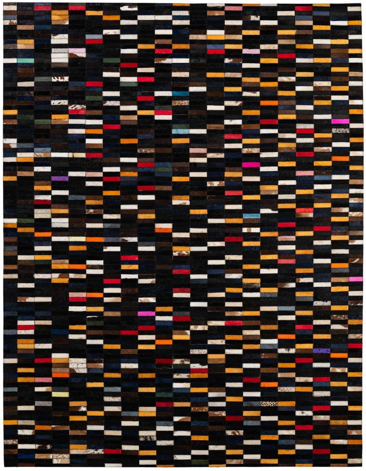 Detail image of 5' 2 x 7' 11 Cowhide - Patchwork Rug