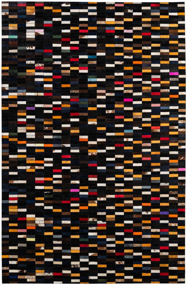 Detail image of 5' 2 x 7' 11 Cowhide - Patchwork Rug