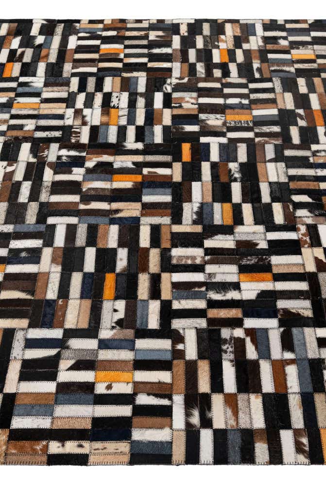 5' 1 x 8' 1 Cowhide - Patchwork Rug