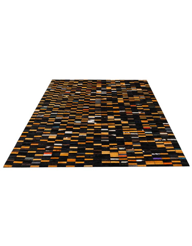 Detail image of 5' 2 x 7' 10 Cowhide - Patchwork Rug