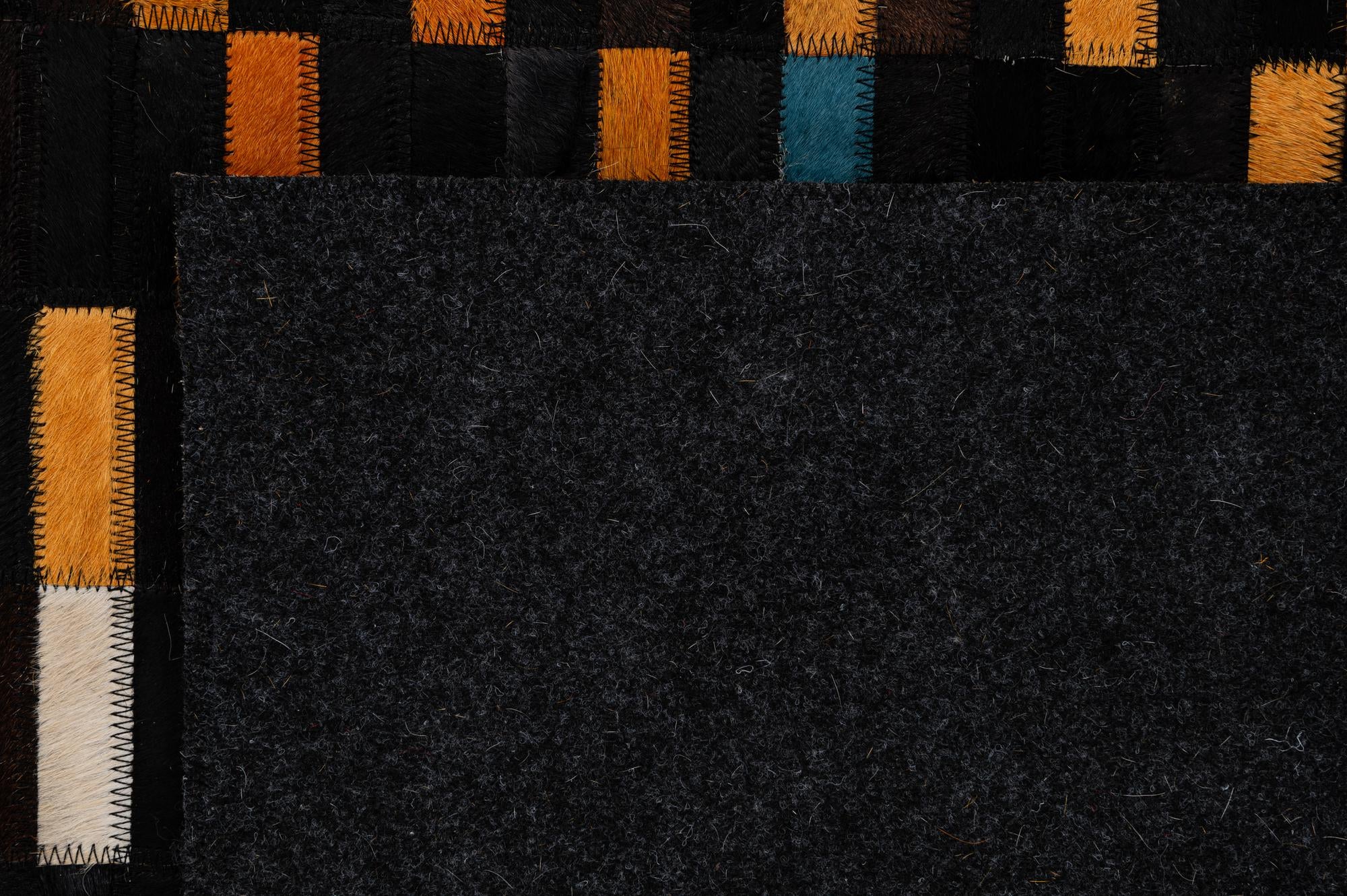 5' 2 x 7' 10 Cowhide - Patchwork Rug