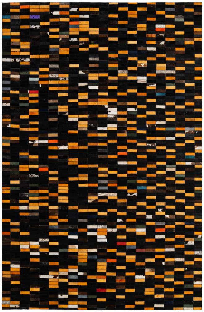 5' 2 x 7' 10 Cowhide - Patchwork Rug