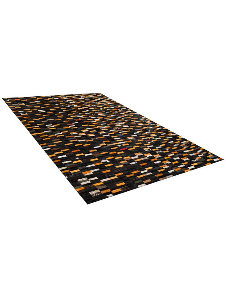 Detail image of 5' 1 x 8' Cowhide - Patchwork Rug