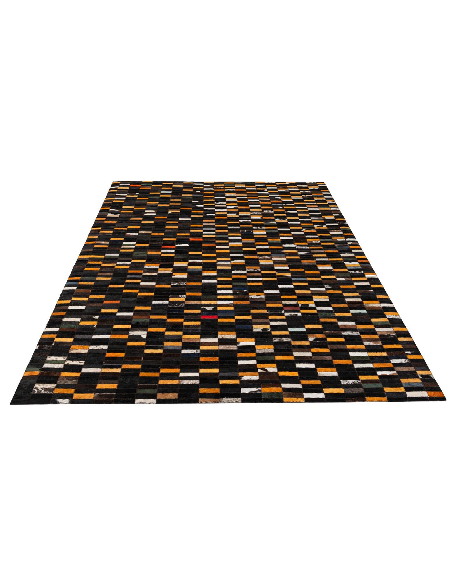 5' 1 x 8' Cowhide - Patchwork Rug