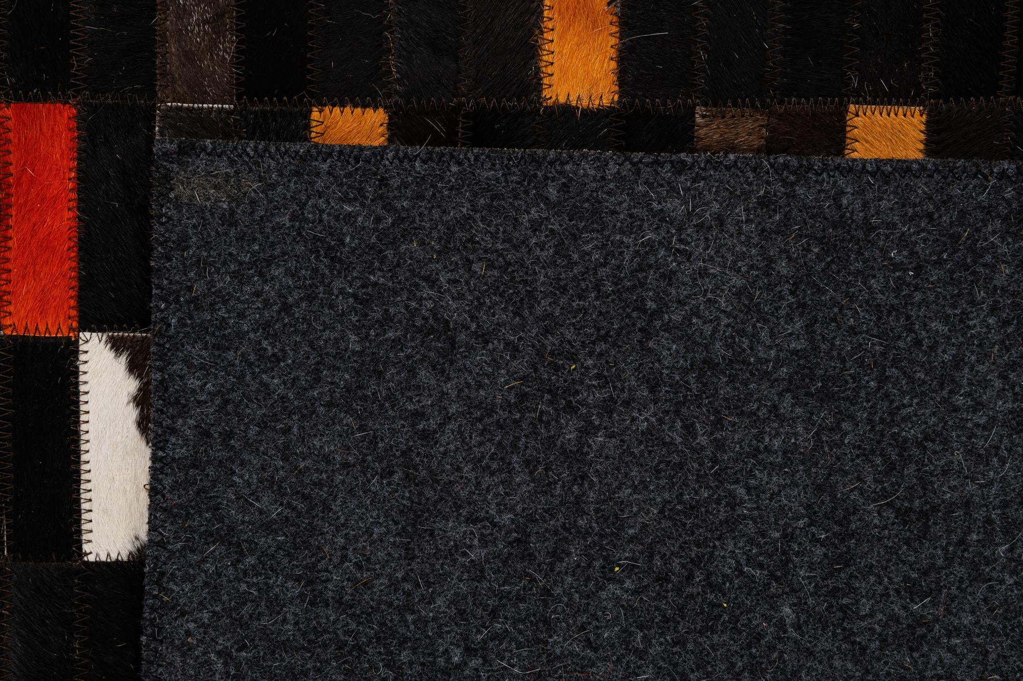 5' 1 x 8' Cowhide - Patchwork Rug