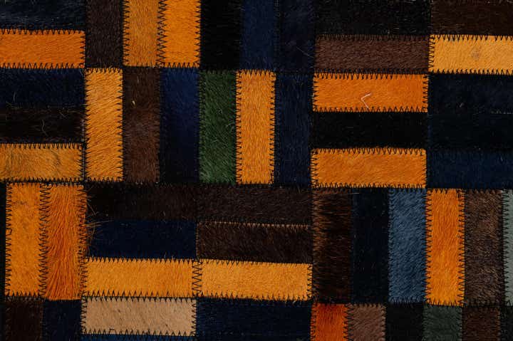 4' 11 x 7' 11 Cowhide - Patchwork Rug