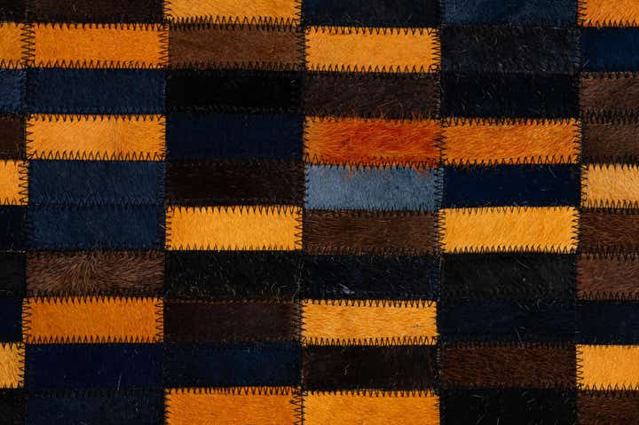 5' x 7' 11 Cowhide - Patchwork Rug