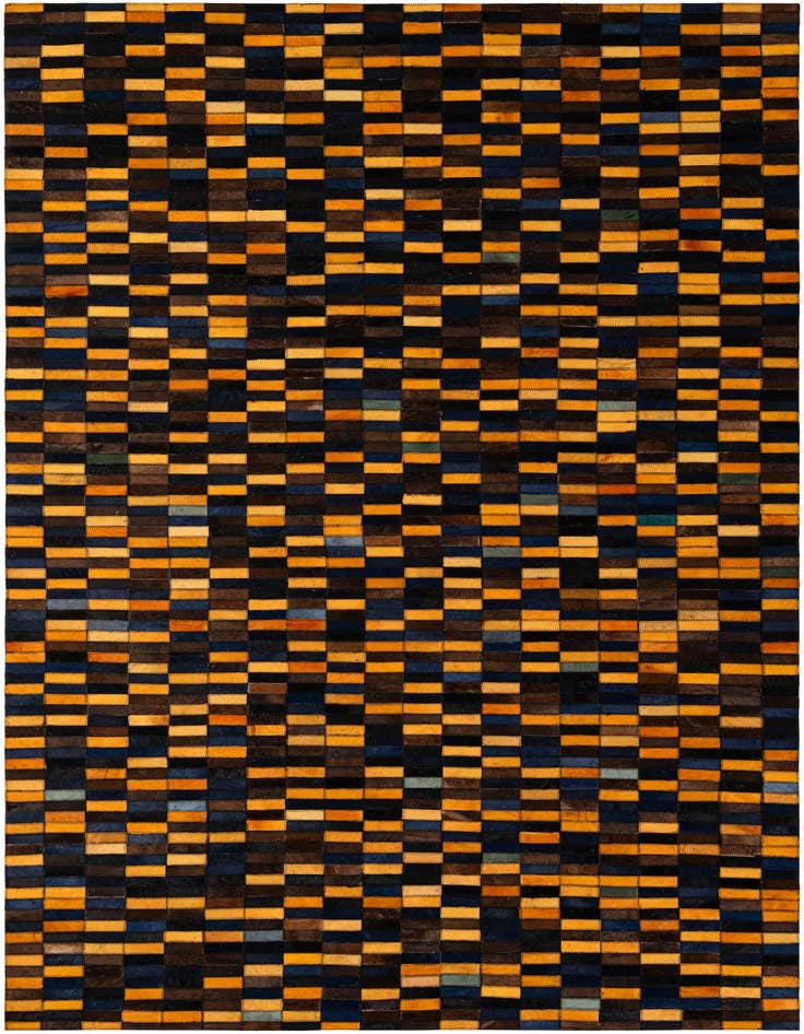 Detail image of 5' x 7' 11 Cowhide - Patchwork Rug