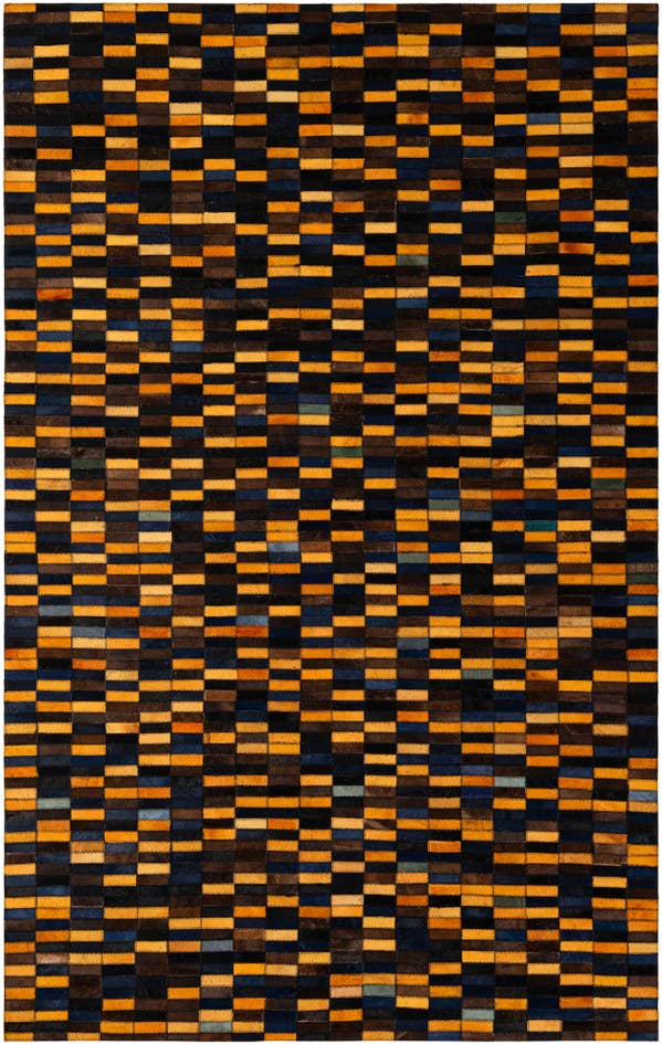 Detail image of 5' x 7' 11 Cowhide - Patchwork Rug