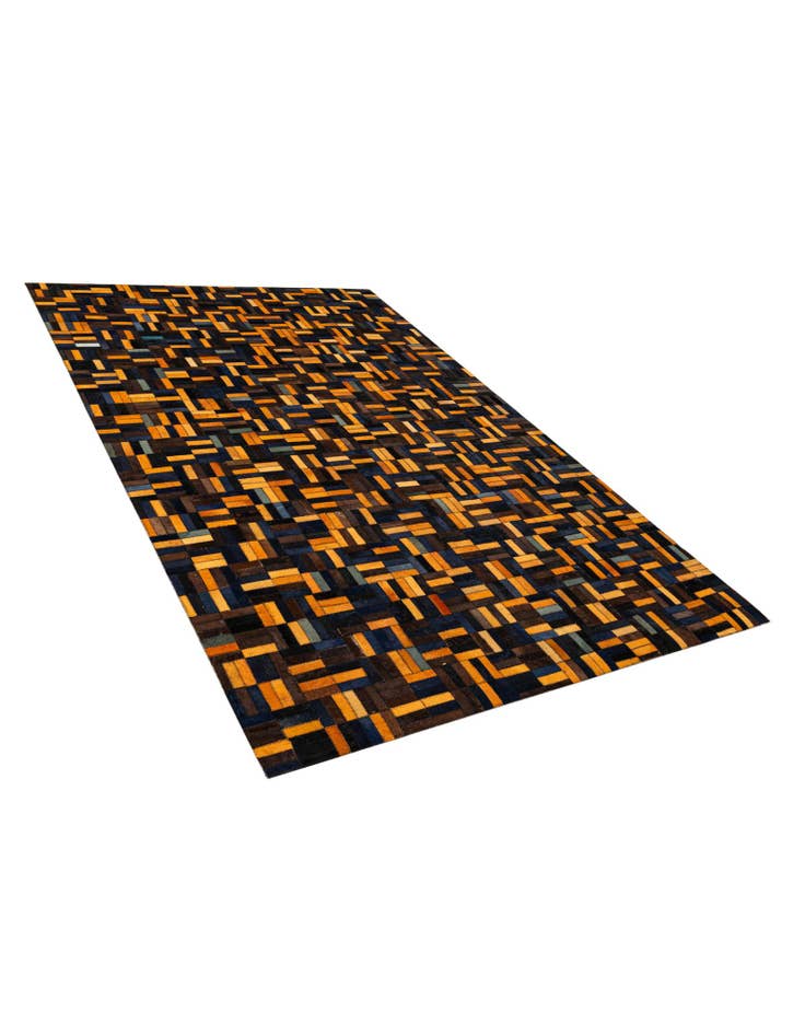 Detail image of 5' x 7' 11 Cowhide - Patchwork Rug