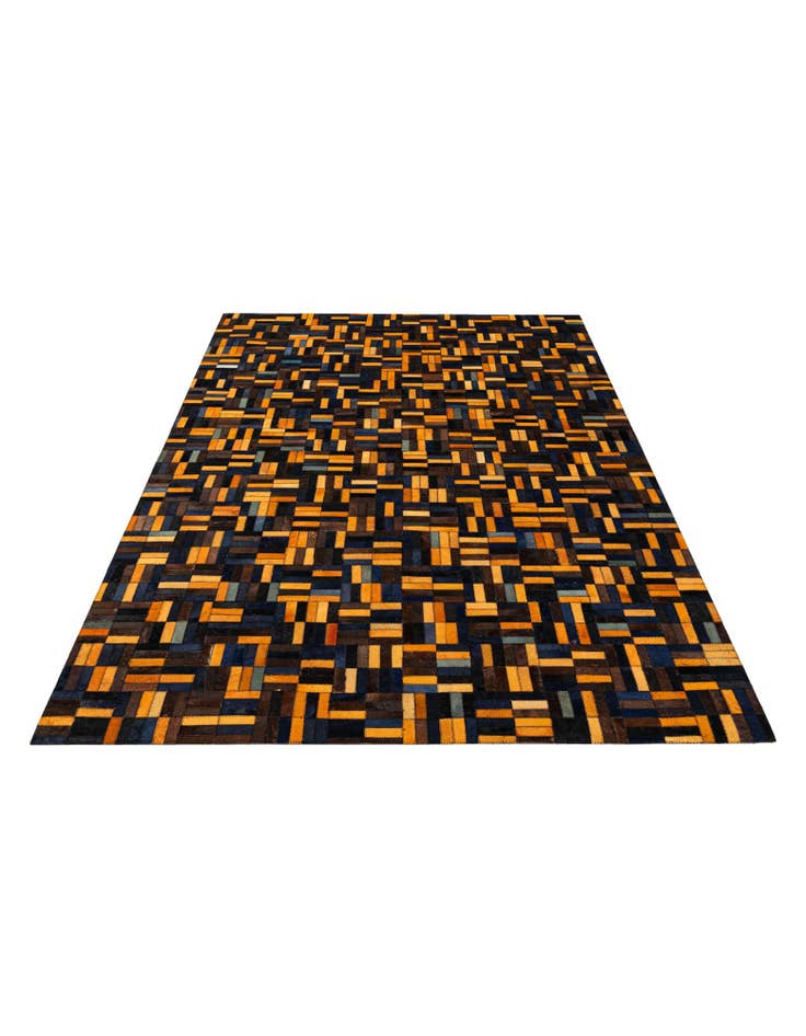 Detail image of 5' x 7' 11 Cowhide - Patchwork Rug