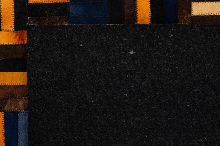 Detail image of 5' x 7' 11 Cowhide - Patchwork Rug