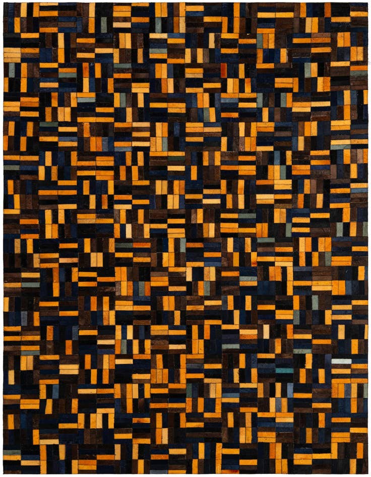 Detail image of 5' x 7' 11 Cowhide - Patchwork Rug