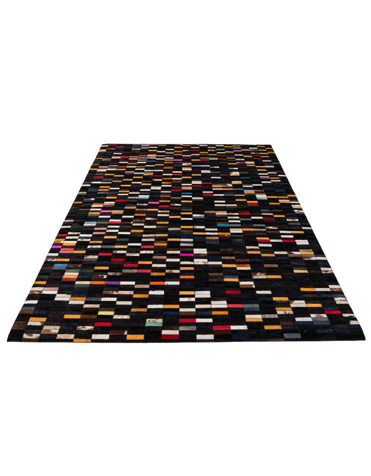 Detail image of 5' 2 x 8' Cowhide - Patchwork Rug