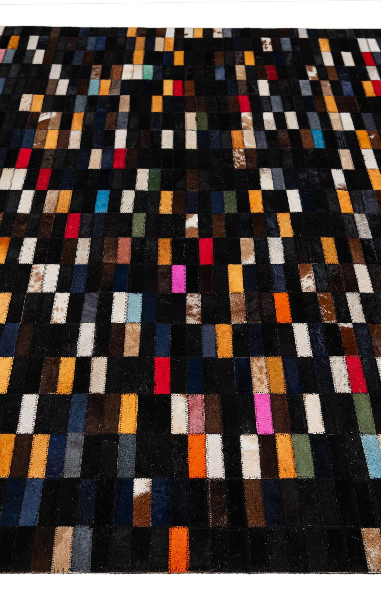 5' 2 x 8' Cowhide - Patchwork Rug